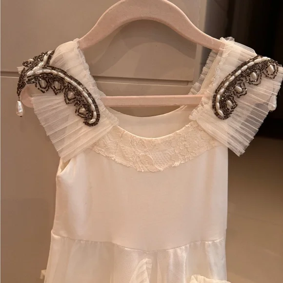 Dollcake Ivory Lace Ruffled Dress